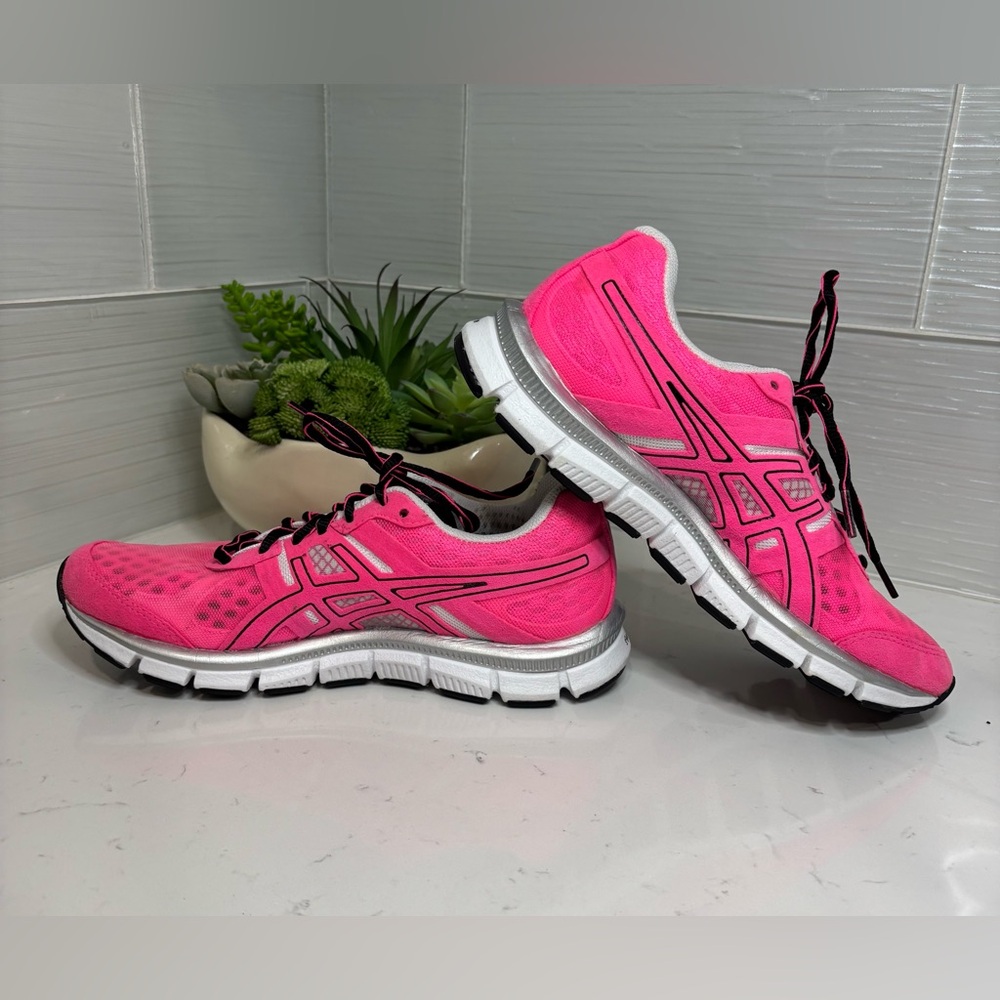 ASICS GEL-Blur33 Women's Running Shoes Pink Black T1H8N Size 6.5 Sneakers Vtg